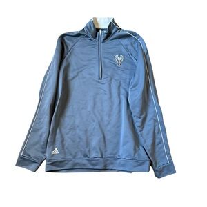 Adidas‎ Milwaukee Bucks Men’s Gray Pullover Sweater with Logo Size S Athleisure